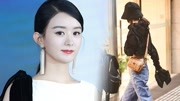 赵丽颖低调现身机场 穿露脐装产后恢复佳