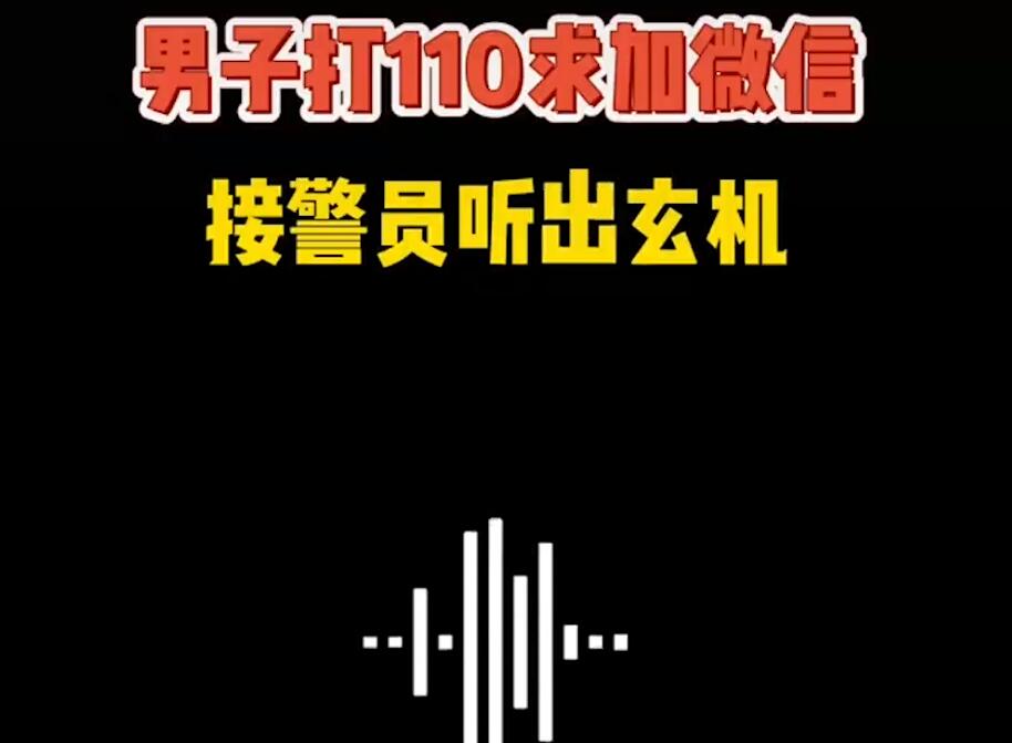 机智!男子打110求加微信接警员小姐姐秒懂,洗钱团伙被一窝端